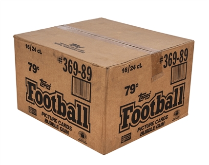 1989 Topps Football Factory Sealed Wax Box Case (16 Boxes)